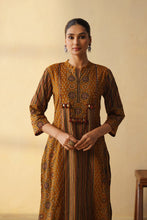 Elegant Ajrakh 3Pcs Suit with Wide Pants
