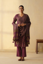 Deep Pum 3Pcs Suit with Wide Leg Bottom