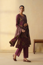 Deep Pum 3Pcs Suit with Wide Leg Bottom