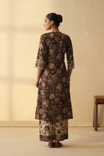 Refreshing Floral Print 3Pcs Suit with Straight Palazo Pant