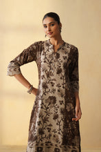 Refreshing Floral Print 3Pcs Suit with Straight Palazo Pant