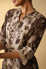 Refreshing Floral Print 3Pcs Suit with Straight Palazo Pant