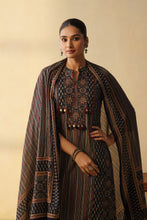 Elegant Ajrakh 3Pcs Suit with Wide Pants