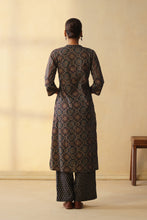 Elegant Ajrakh 3Pcs Suit with Wide Pants