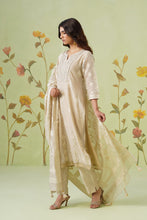 Beige Chanderi 3Pcs Set