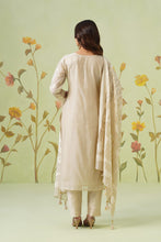 Beige Chanderi 3Pcs Set