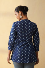 Blue Floral Short Kurti