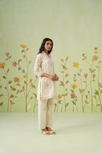 Lemon Floral Embroidered Eyelet Co-ord Set