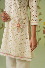 Lemon Floral Embroidered Eyelet Co-ord Set