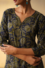Blue Straight Only Kurta