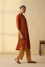 Rust Orange Straight Only Kurta
