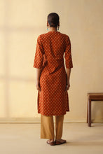 Rust Orange Straight Only Kurta