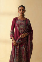 Burgundy Straight Kurta Set