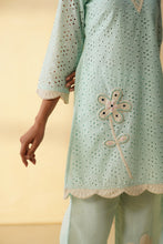 Mint Green Embroidered  co-ord sets