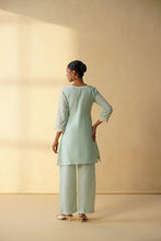 Mint Green Embroidered  co-ord sets