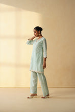 Mint Green Embroidered  co-ord sets