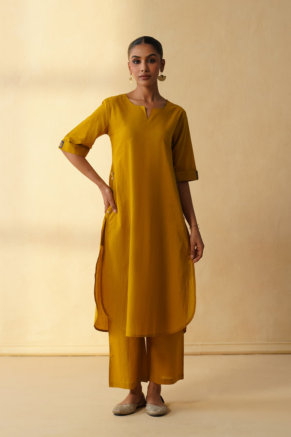 Semi- formal Long Co-ord set with Clean Notch Neckline