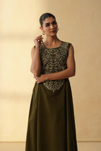 Olive Green A-line Co-ord Set