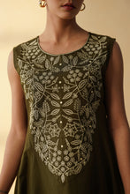 Olive Green A-line Co-ord Set