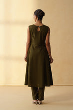 Olive Green A-line Co-ord Set