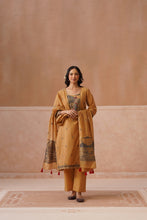 Mustard Handblock Printed Kurta Set