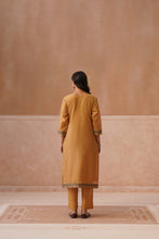 Mustard Handblock Printed Kurta Set