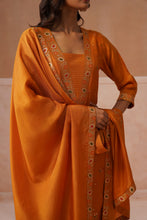 Mustard Embroidered 3-Piece Kurta Set
