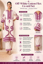 Magenta Paisley & Geometrical Kurta Set