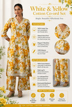 Long Floral Co-ord Set with Delicate White Lace Work