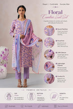 Pink & Blue 3Pcs Kurta Set