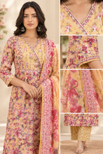 Floral Printed Kurta Set with Dupatta