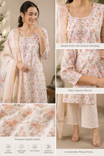 Floral Printed Cotton Kurta Set
