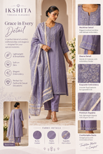 Lavender Embroidered Kurta Set