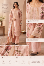 Peach Floral Printed Kurta Set