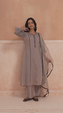Printed Kurta Set with Organza Dupatta